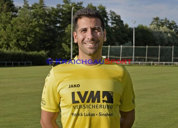 Mannschaftsfoto Saison 2019/20 Fussball Sinsheim - SV Tiefenbach (© Kraichgausport / Loerz)